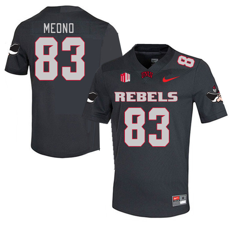 Men #83 Andre Meono UNLV Rebels 2023 College Football Jerseys Stitched-Charcoal